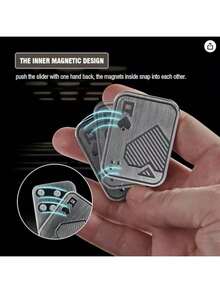 Metal Skull Push Slider Stress Relief Toy, Anti-Stress EDC Top Spinning Poker Toy, Portable Decompress Magnetic Toys, Adult Gifts, Toys & Games, Hobbies, Collectibles, Party Supplies, Creative Toys For Teens, Stress Relief Toys For Teens, Holiday Gifts, Birthday Gifts, New Year Gifts,Stress Relief Toys For Office Workers,Easter Basket Stuffers,Easter Egg Fillers,Easter Egg Stuffers,Squish,Easter Eggs,Party Favors,Easter Toys - Multicolor - View 6