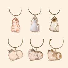 1pc/6pcs Cat Hair Keepsake Memorial Capsule - Transparent Gacha Ball Keychain Pendant For Preserving Beloved Kitty Fur - Pet Loss Remembrance Gift For Cat Lovers