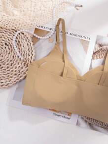 Women's Wireless Nude Bra, Sexy And Comfortable Seamless Thin Sports Yoga Bra