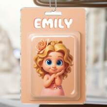 Pachet de figurine de acțiune 2D personalizat, ambalaj, stil cutie de jucării, cadou artistic, ornament auto personalizat, cadou pentru fiica ei