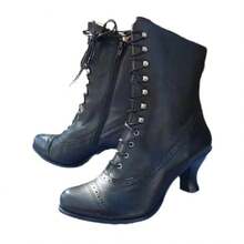 Women Over-The-Knee Boots - Grey - View 4