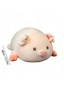 1pc 20-24in Crystal Velvet Pig Plush Pillow Doll, PP Cotton Filling + Removable Design (Pillow/Blanket), Cloud-Like Softness, Suitable For Infants & Toddlers, Birthday/Christmas/Halloween Gift, Decorative Pillow For Bedroom, Car, Office Nap