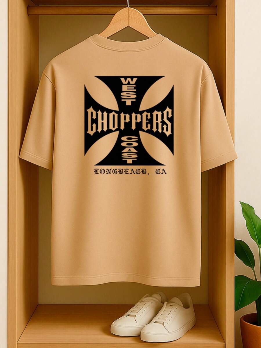 BRIAN Cotton STREETWEAR Men's Oversized T-Shirt