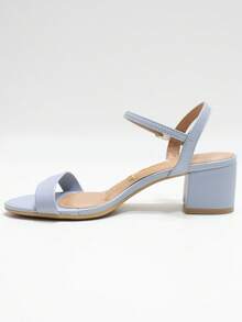 Women's Sandals With Thick Low Heel, Simple, Colorful, Comfortable, With Buckle, Vizzano - 6291.900 - màu xanh da trời - Xem 4