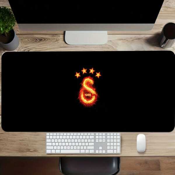 1pc Galatasaray SK High-Density Non-Slip Gaming Mouse Pad - Extra-Thick Polyester, Ideal For Office & Competitive ESports, Office Desk Mat | Starry Design | Durable Desk Mat, Mouse Pads For Desk,For School Supplies,Back To School
