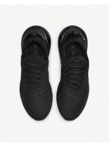 Nike Air Max 270 时尚简约纯色系带透气运动鞋 - 黑色 - 查看 4