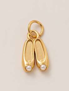 1PC Fashionable DIY Fruit Plant Jade Necklace Pendant, Simple Daily Gold-Plated Color Retention 18K Pendant