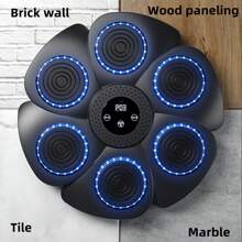 Equipo de Entrenamiento Electrónico para Golpes en Casa, MÃquina de Boxeo Musical Inteligente con Objetivo para Adultos - Tipo de Enchufe A USA (110-127V) - Ver 2