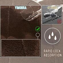 Yimobra Memory Foam Bath Mat, Super Soft Absorbent Bathroom Rug Non Slip 24x17 Inch, Quick Dry, Machine Washable Floor Carpet For Tub Shower, Home Decor Accessories, Gray