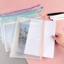 Bolsas con cremallera de malla impermeable, bolsas con carpeta con cremallera, tamaño carta A4, bolsas duraderas para organizar documentos, cuadernos, papeles, bolsas para documentos para la oficina, la escuela, útiles de oficina, útiles escolares