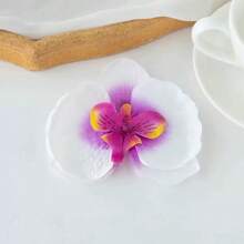 4 件套夏威夷花发夹，适合女士，4 件人造花发夹，芙蓉花和莲花发夹，适合度假、海滩派对、夏季热带花卉发饰，送给女孩的理想礼物