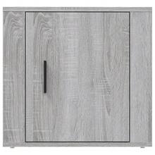 Comodino Larryhot Sonoma Grigio 50x39x47 cm, Bello e Pratico, Ideale per riporre oggetti e decorare la casa - Grigio - Visualizzare 5