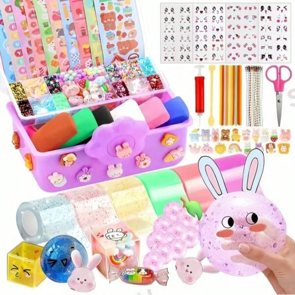 Glow-In-The-Dark Fluorescent Nano Tape, Nano Squeeze Toy, Bubble Blowing Squeeze Cream Glue DIY, Stationery Set, Glow-In-The-Dark Tape Set, DIY Handicrafts, Glow-In-The-Dark Stickers, Glow-In-The-Dark Paint, Glow-In-The-Dark Decals - Durable Plastic Material, Nighttime Decoration And Creative Projects, High Quality Adhesive, Best Gift For Kids