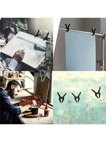 10 Packs Of 2-4-9 Inch Professional Plastic Small Spring Clamps Heavy Duty Clamps Crafts For Backdrop Stand,Photography, Office ,DIY - View 4