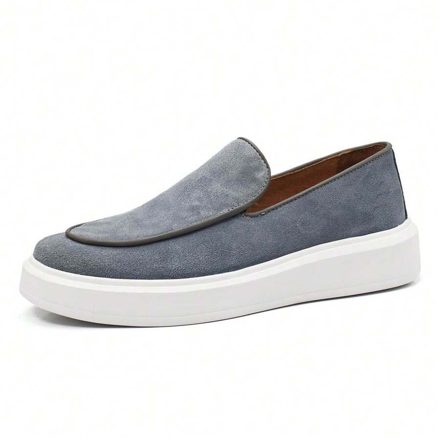 Men's Suede Loafer Lined With Insole - 灰色 - 查看 1