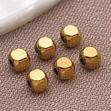 10pcs Stainless Steel Beads Cube Beads Faceted Geometry Beads 2/2.5/3/4/6mm Metal Spacer Bead Square Beads Small Smooth Beads Finding For DIY Bracelet Necklace Jewelry Making - Multicolor - View 16