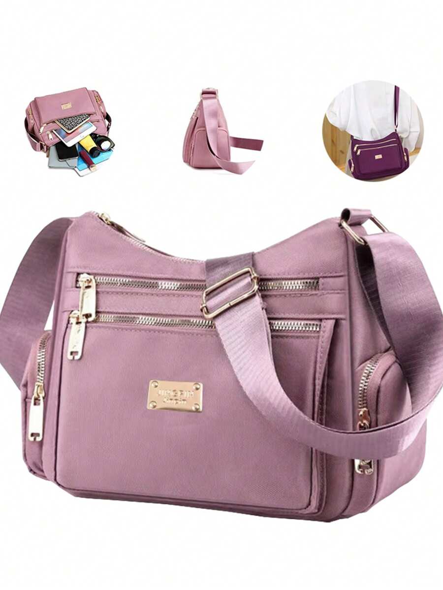 Ladies' Cross-Body Bag - A Stylish And Fashionable Multi-Layered Casual Women's Bag With A Single Shoulder Strap.