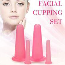 2 piezas de dispositivo de ventosas de silicona para el cuidado facial y de los ojos, elevación de la piel, masaje de mantenimiento. Material de confianza. Diseño compacto, fácil de transportar