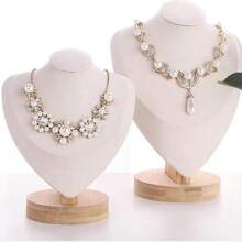 木制珠宝展示架，垂直项链架，女士吊坠和手链收纳架，收纳旅行必需品，返校宿舍收纳秋季装饰