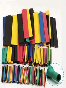 750/580/530/328/127pcs 2:1 Ratio Heat Shrink Tubing Kit - Multi-Color Assortment, Suitable For Industrial, Wire Harness, Wire Management, Electrical & Household Wire Insulation - Multicolor - View 5