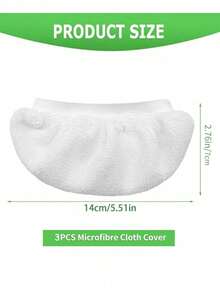 3 Piecesuniversal Steam Mop Pad, A Reusable Steam Mop Pad For Handheld Steam Cleaners - White - View 3