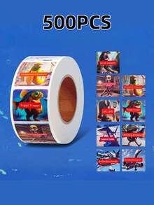 1 Stück Scroll Aufkleber Kollektion, süße Cartoon Kontoset dekorative Aufkleber, Siegelaufkleber, Handydekoration Aufkleber, Wasserglas Dekorationsaufkleber