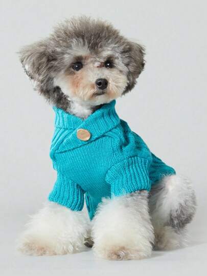 UFBemo 1 قطعة كنزة صوفية قطة/كلب صغير/متوسط الحجم من نسيج مبرم خفيف الوزن، من مواد ناعمة مناسبة للاستخدام المنزلي الداخلي