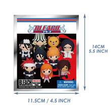 Viz Media 1 pieza Llavero con clip 3D de PVC de Bleach, autorizado oficialmente, caja ciega, decoración de escritorio, regalo de cumpleaños, Navidad, aleatorio entre Ichigo Kurosaki o Rukia Kuchiki