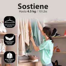 MAGMALIFE 50 Ganchos para Ropa de Terciopelo, Gancho Plateado Giratorio de 360 Grados, Adecuado para Todo Tipo de Ropa, Antideslizante (Gris) - Burdeos - Ver 4