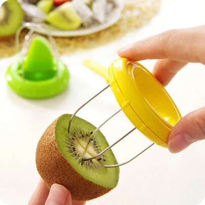 Cortador de kiwi de pelado rápido, pelador de frutas, rebanador de limón, cortador de kiwi, pelador de pitaya, espiralizador, utensilios de cocina, herramientas para ensaladas