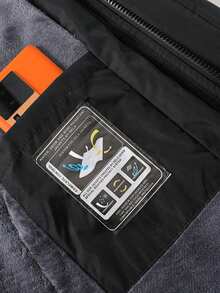 Men's Thick Warm Padded Jacket With Detachable Hood, Windproof Fleece Lined Coat For Autumn/Winter