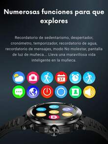 EFFEOKKI Men's 2-In-1 Smart Watch (With Earbuds) - Zinc Alloy Bezel, 1.46" Touchscreen, Supports Wireless Calling, Music Playback, NFC, Multiple Sports & Health Tracking Functions, Compatible With IOS/Android - D13/Black Strap/Zinc Alloy Bezel - View 11