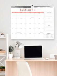 BUBU 18页2026-2027年大号桌面日历，A3尺寸（11英寸 x 15英寸），月度计划笔记本，家用挂历，个人计划和任务管理，家居装饰，学校/办公用品，完美礼物 - 活力彩 - 查看 9