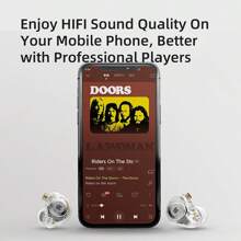 KZ KZ EDX PRO Gaming Earbuds, IEM Headphones With 1DD, IEM For Gaming, HiFi Deep Bass In-Ear Monitors, Dynamic Driver Detachable Cable, Suitable For Video & Music, Comes With Storage Case And Comfortable Memory Foam Replacement Eartips (Transparent/Black/Blue)