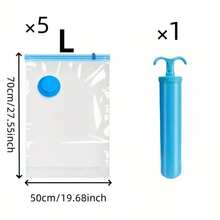 8pack Pack Space Saver Vacuum Storage Bags, Kitchen Storage Organization, For Clothing Storage And Underbed Storage, Storage Bags Vacuum Sealed, For Toy Storage Bags, Home Travel Essentials, Duffle Bag For Travel Pump Included,Vacuum Sealer Bags For Clothes, Comforters, Blankets, Bedding