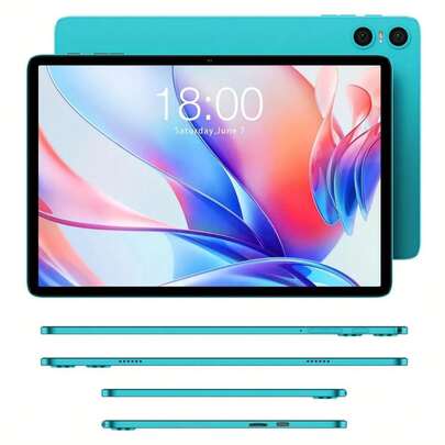  Máy tính bảng Teclast P30 10.1 inch (Android 15, Bộ xử lý Octa-Core T606, RAM 12GB (4GB + 8GB bộ nhớ ảo), Bộ nhớ trong 128GB, Màn hình IPS HD 1280*800, WiFi, Pin 6000mAh, Sạc Type-C, Camera trước 2MP, Camera sau 5MP) Máy tính bảng 2 trong 1, Bao da bảo vệ màu hồng, Bao gồm bàn phím nhiều màu, chuột không dây và bộ phụ kiện lót chuột.