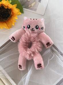 1pc/2pcs Women Cute Cartoon Big-Eyed Green Frog Plush Hair Scrunchies, Funny Hair Ties For Ponytail, Buns, Daily Outfit Styling, Autumn/Winter Scrunchy Hair Ties Hair Accessories Head Accessories - Green - View 13