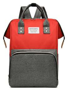 Mochila Multifuncional Bolsa de Fraldas, Bolsa de Mamãe Casual de Grande Capacidade