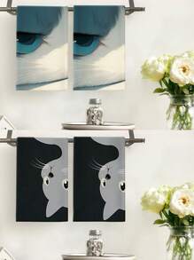 Towels, Cat Hand Towels, Dish Cloths, Cleaning Cloths, Towels, Handkerchiefs, Decorative Towels - Perfect Accents For Kitchen And Dining, Suitable For Kitchen, Dining, Hotel, Party