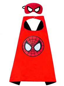 Marvel Spider-Man Cape Cosplay Kids Halloween Party Cape Prom Cosplay Birthday And Christmas Gift