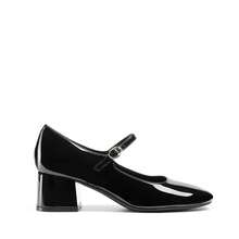 Women's Mary Jane Pumps Low Heel Dress Shoes Closed Round Toe Comfortable Wedding, Office, Party & Casual Work Shoes - 黑色 - 查看 5