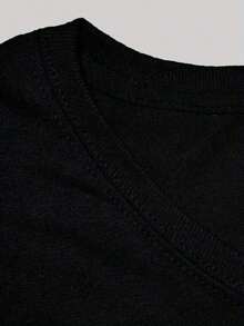 Funny Stupid AI Apple Gen Z Meme BrainRot Humor Tongue T-Shirt - Black - View 4