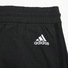 Adidas 女士时尚百搭舒适跑步裤，抽绳慢跑裤 HM7074 - 黑色 - 查看 4