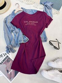 Women's Cotton Dress - Rojo - Ver 2