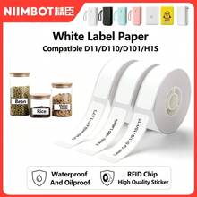 Niimbot Mini Portable White Waterproof Oil-Resistant Thermal Label Stickers, Suitable For Home/Commercial D110/D11 Printers - White - View 2
