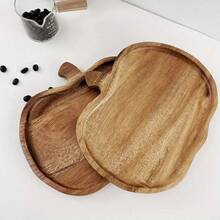 Wooden Pumpkin Tray, Snacks, Candy, Appetizers, Fruit Decorative Tray, Reusable Dessert Plate, Multifunctional Tabletop Display Tray, Wooden Cheese Board, Suitable For Desserts, Fruits And Coffee, Elegant Halloween, Thanksgiving, Christmas, Easter Serving Platter, Home Decor Gift Idea, Suitable For Home, Kitchen, Party, Wedding And Holiday Gifts