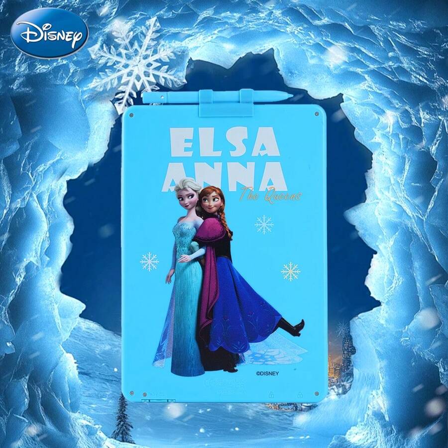Disney 1块官方授权液晶手写板涂鸦板彩色屏幕绘图板可擦写重复使用手写板，适用于家庭学校教育和学习，生日圣诞节礼物送给家人朋友