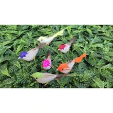 Kit 36 Colorful Artificial Birds Party Decoration 10.5 Cm Flowers Decoration