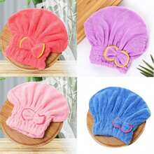 Magic Hair Drying Cap Absorbent Shower Cap Microfiber Towel - ngẫu nhiên - Xem 6