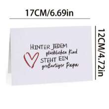 1pc Father's Day Card | Best Dad Card | Father's Day Greeting Card - Postcard From Son Or Daughter To Dad | Dad Birthday Card | Card From Kids To Father